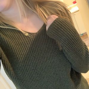 Olive green sweater!